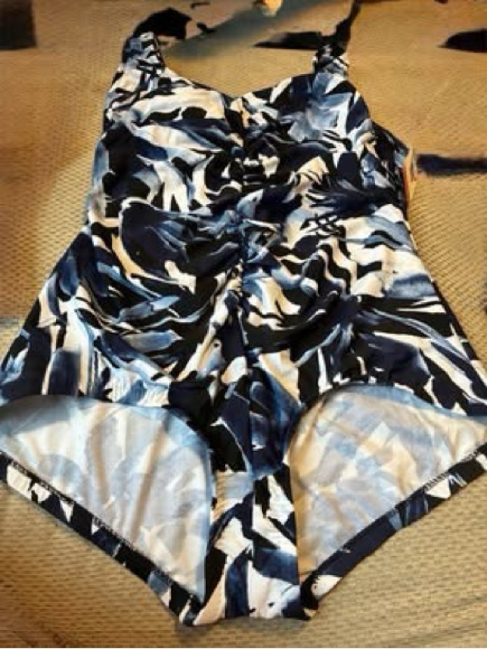 New with tag! Rose Marie Reid Black/Blue/White XXL (14-16) One-Piece Swimsuit